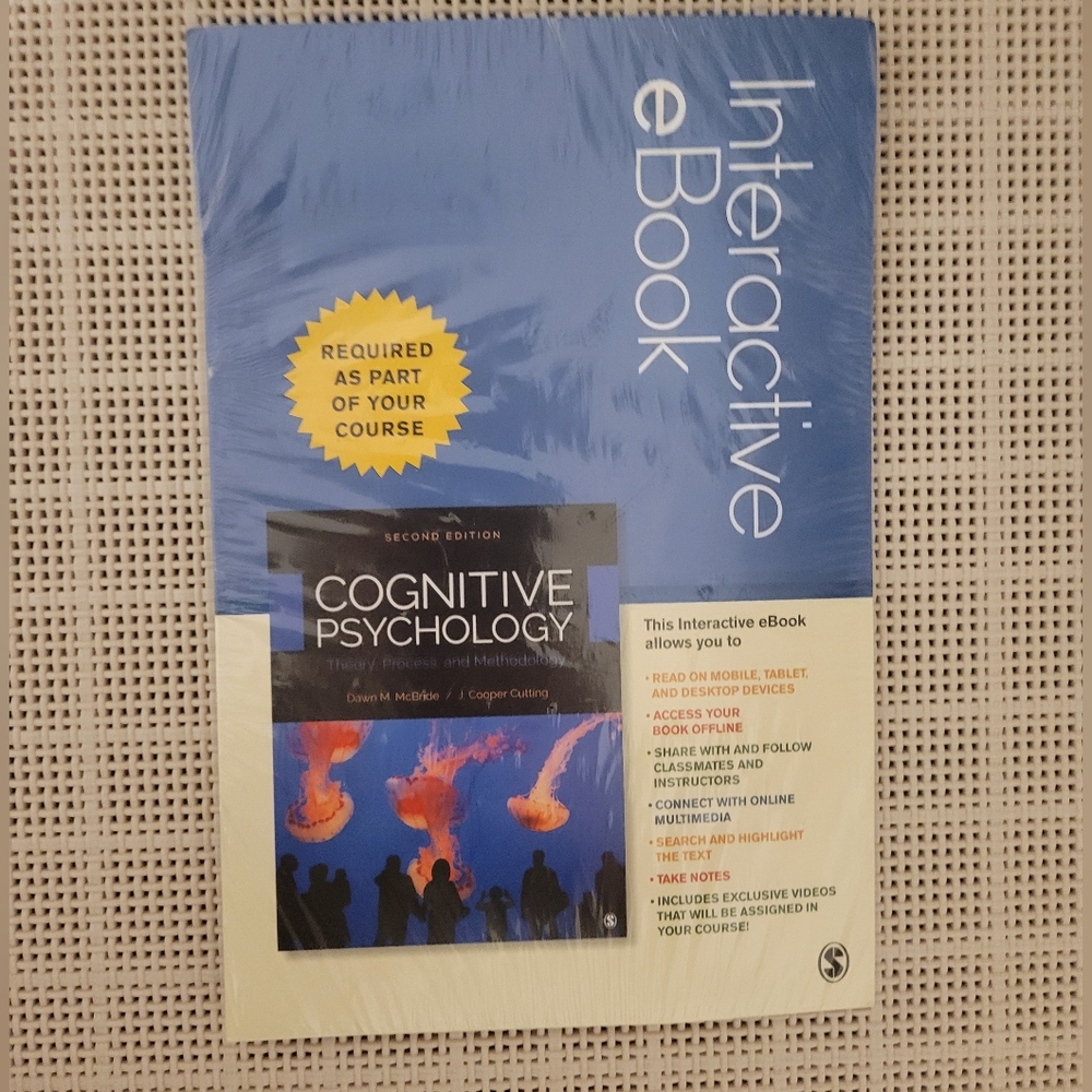 Cognitive Psychology Interactive eBook: Theory, Process, and Methodology